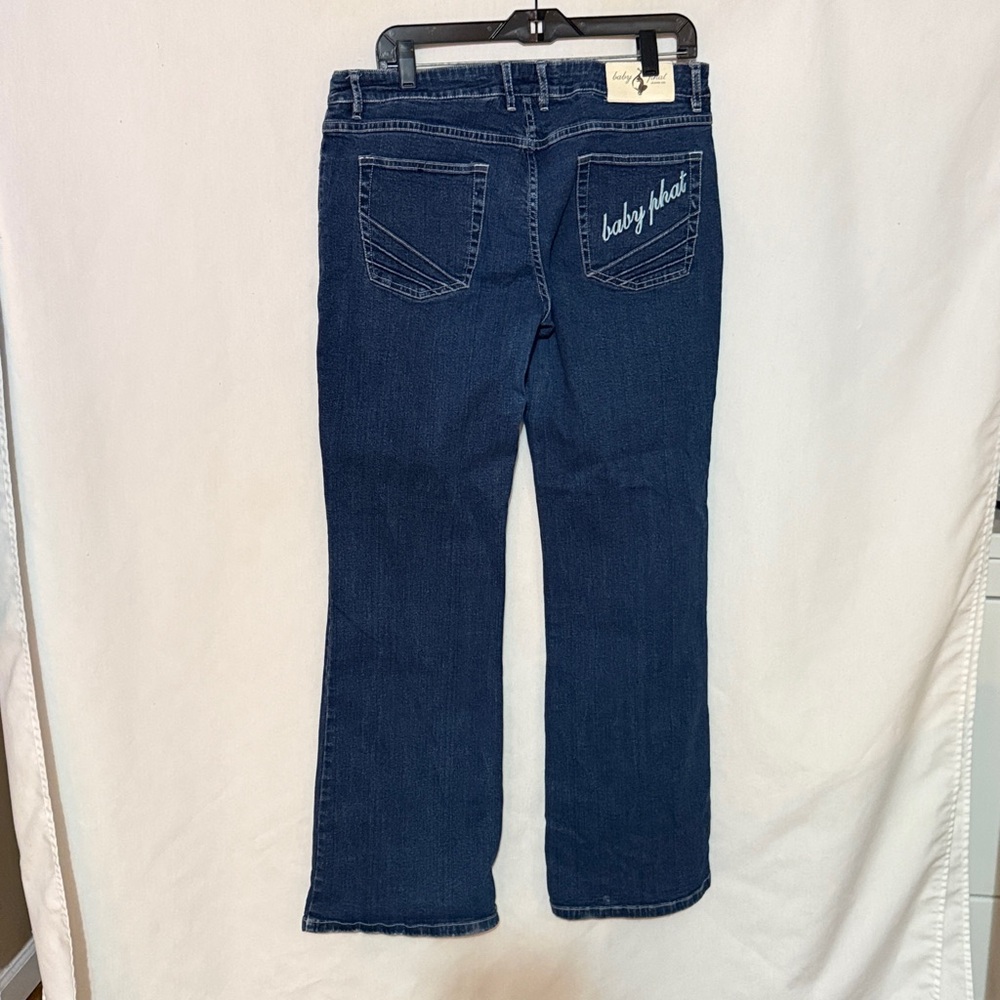 Baby Phat Dark Wide Leg Blue Jeans, Size 13, NWOT, MAKE AN OFFER!!! - Picture 4 of 11